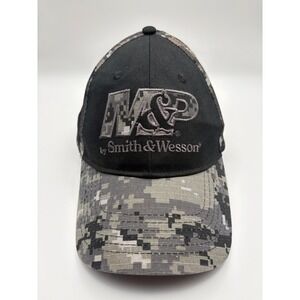 Smith & Wesson M&P Digital Camo Black Strapback Hat One Size MP Cap